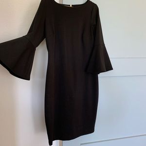 Calvin Klein Bell-Sleeved Dress